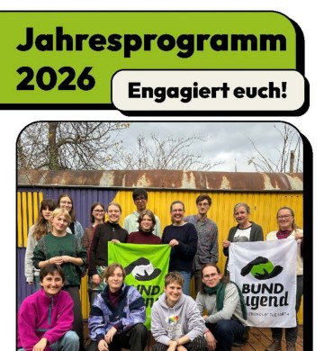 Titelbild des Jahresprogramms der BUNDjugend Baden-Württemberg 2026.