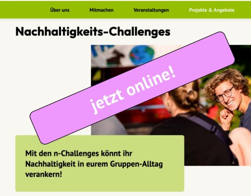 Screenshot der Webseite www.bundjugend-bw.de