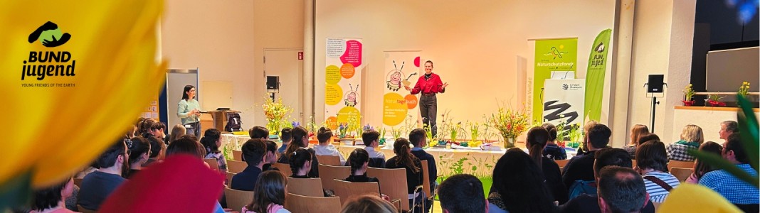 Begrüßung bei der Naturtagebuch-Preisverleihung 2025. © Ann-Kathrin Mertz, BUNDjugend BW